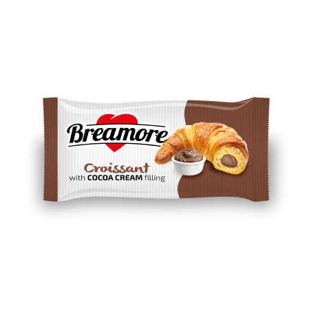 Croissant Breamore con Relleno de Crema de Cacao 55 g  -36U/Caja-