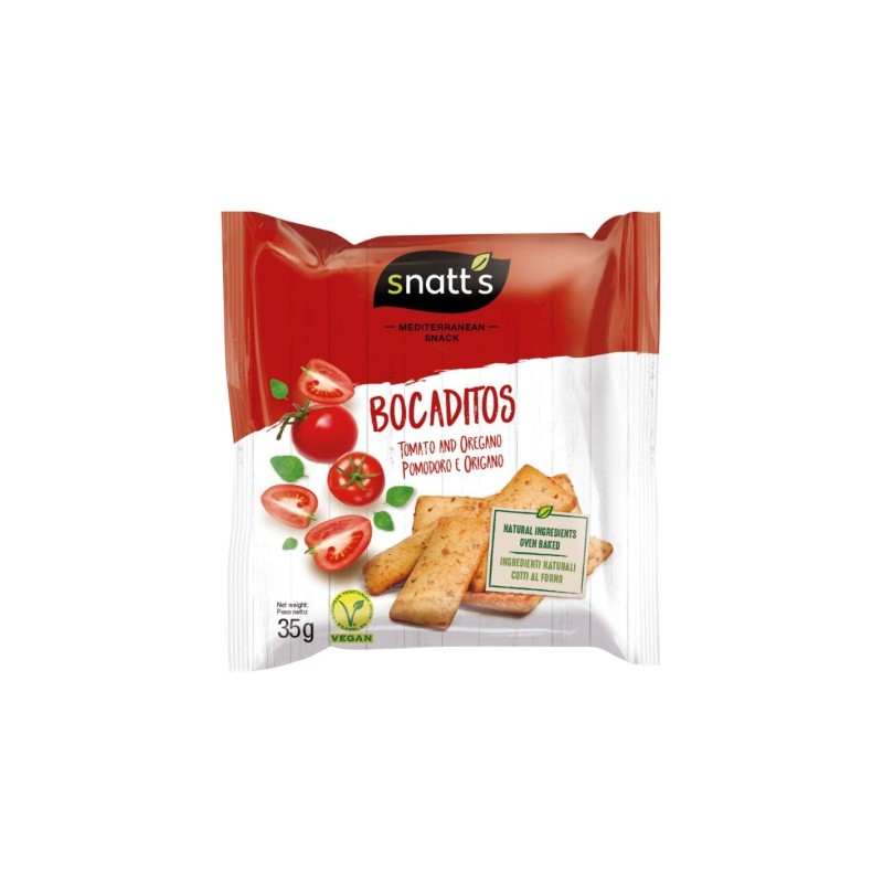 SNATS MINI BOCADITOS TOMATE Y OREGANO 35G -30U/CAJA-