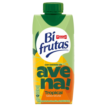 Bifrutas  AVENA TROPICAL Original 330 ml  (Caja de 3 Packs de 6 bricks)