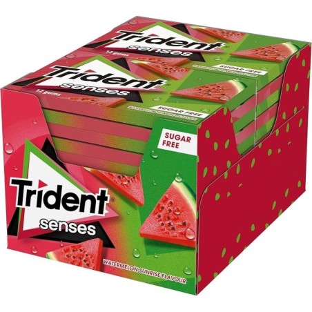 TRIDENT SENSES WATERMELON -12U/CAJA-