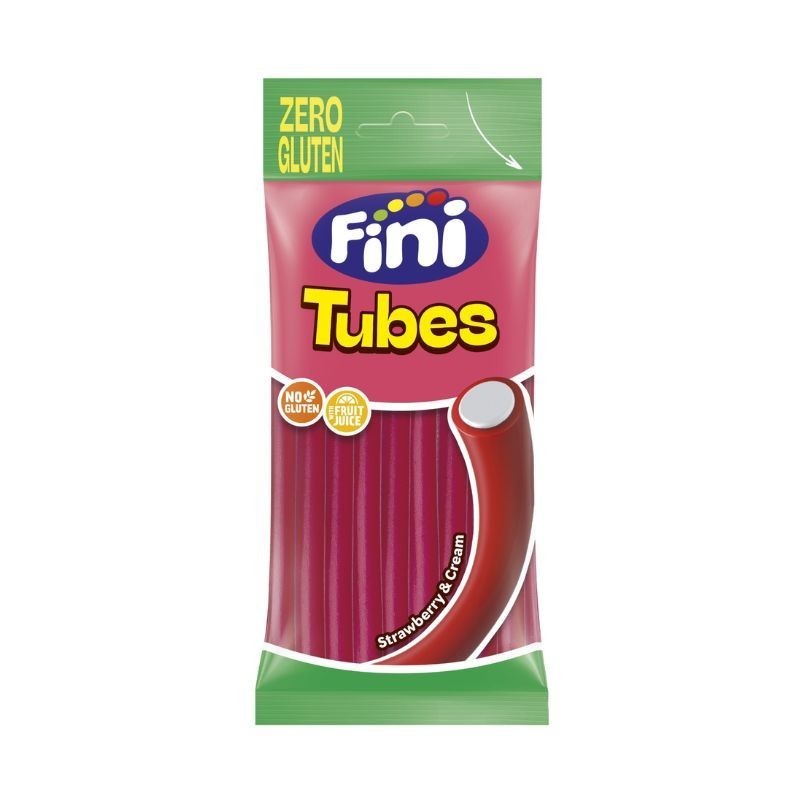 Fini – Tubes Strawberry Zero Gluten 75g -12U/CAJA-