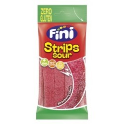 FINI Strips Sour Fresa Zero Gluten 75g -12U/CAJA-