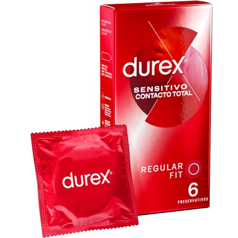DUREX SENSITIVO CONTACTO TOTAL 6 UDS