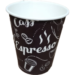 VASOS DECORADO CARTON 6oz (100 Unid)