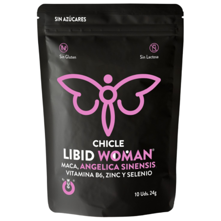 Chicle LIBID WOMAN – Chicle funcional con Maca, Ginseng Femenino y Zinc para potenciar la vitalidad femenina