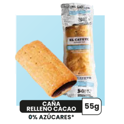 CAÑA RELLENO CACAO 0% AZUCARES 55G -36 U/CAJA-