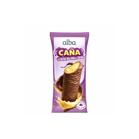 CaÑa Rellena De Crema 80gr - 35und (Caja)