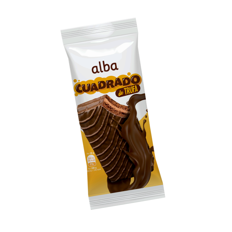 Cuadrado Trufa Alba 74gr - 36ud (Caja)