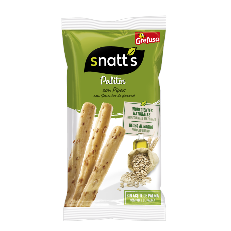 Snatts Palitos Pipas 40gr - 45ud (CAJA)
