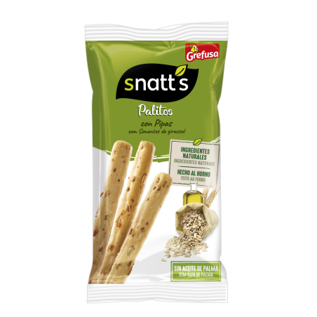 Snatts Palitos Pipas 40gr - 45ud (CAJA)