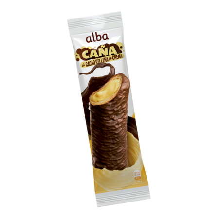 CaÑa Rellena De Crema 80gr - 35und (Caja)